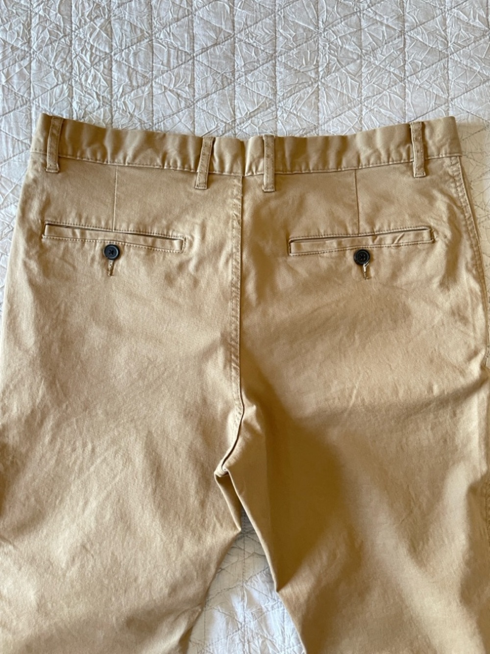 H&M Skinny Fit Cotton Chino Pants – Beige | Men’s 34W (New) - Picture 4 of 6
